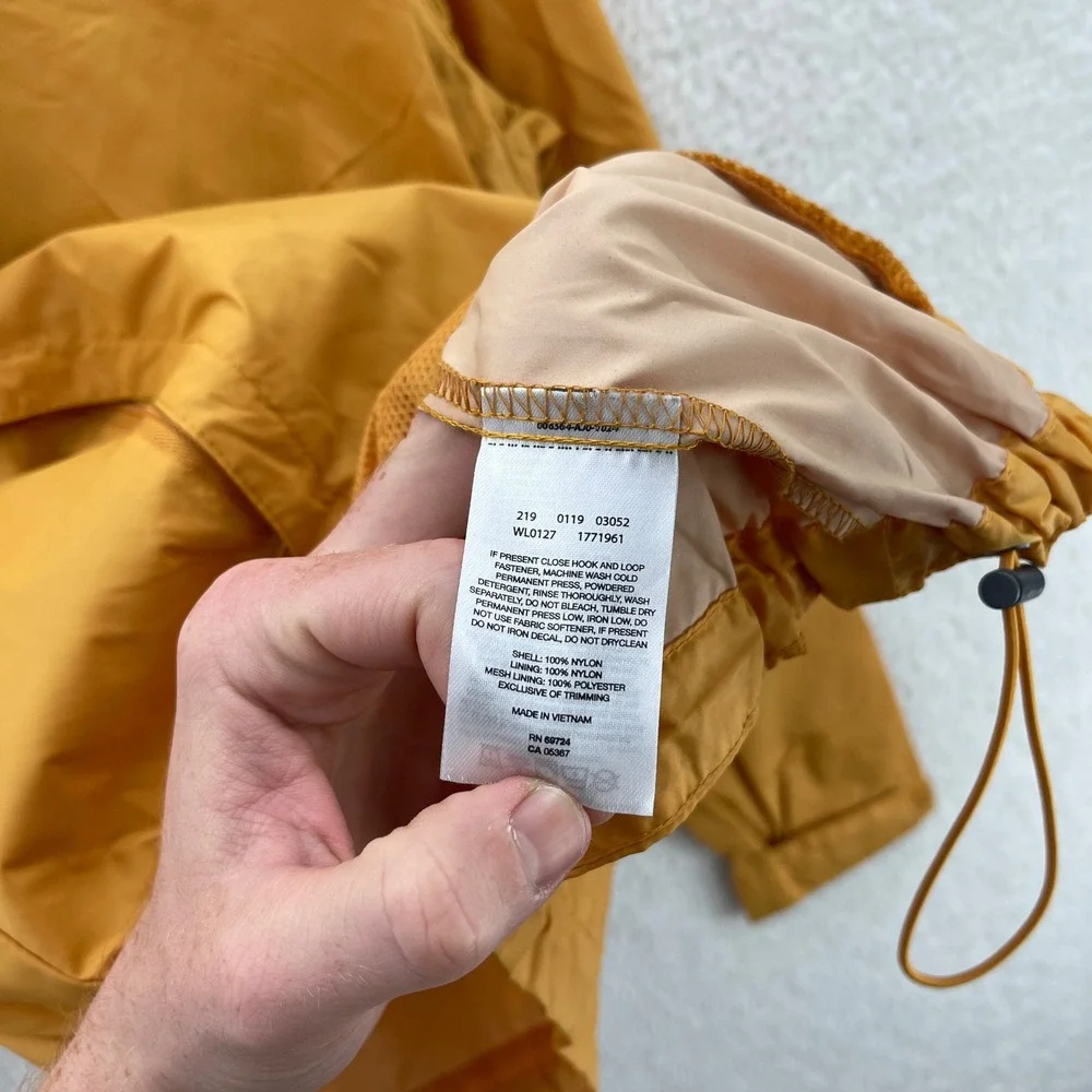 Columbia Rain Jacket Womens XL Yellow Switchback iii Waterproof Outdoor Hike